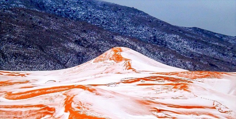 可遇不可求，全球最热撒哈拉沙漠时隔37年再次罕见降雪