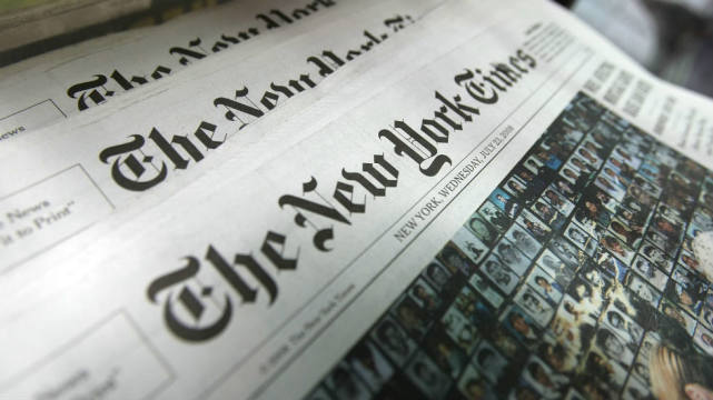 纽约时报开始试验兴趣阅读，不同用户或看到不同的报纸