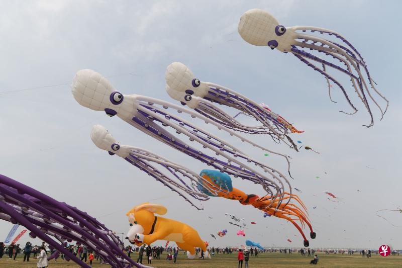 更高、更远、更美好，第35届潍坊国际风筝会放飞开幕
