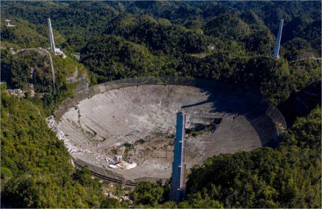 曾是世界最大单碟射电望远镜，阿雷西博射电望远镜崩塌