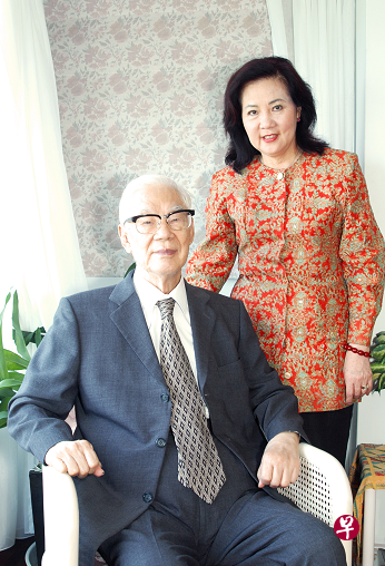 柏杨生前与妻子张香华的合照。柏杨2008年去世，享年88岁