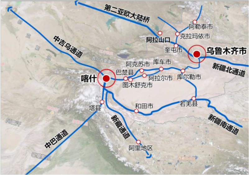 中吉乌铁路有望开工，喀什市成我国向西开放重要门户