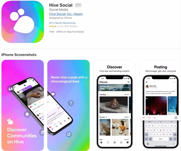 Twitter替代品Hive Social用户量猛涨已经登上App Store榜首