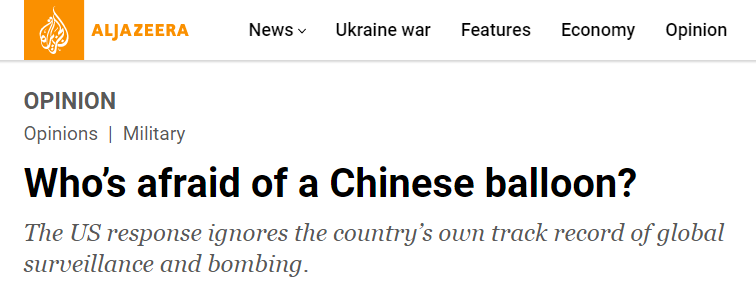 美国借气球抹黑中国，却忘了自己在全球监视轰炸历史