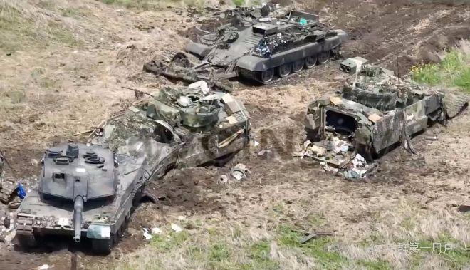 豹2连俄军坦克面都还没见着，俄军取得对豹2A6首杀再度创下灭俄神器覆灭最快纪录