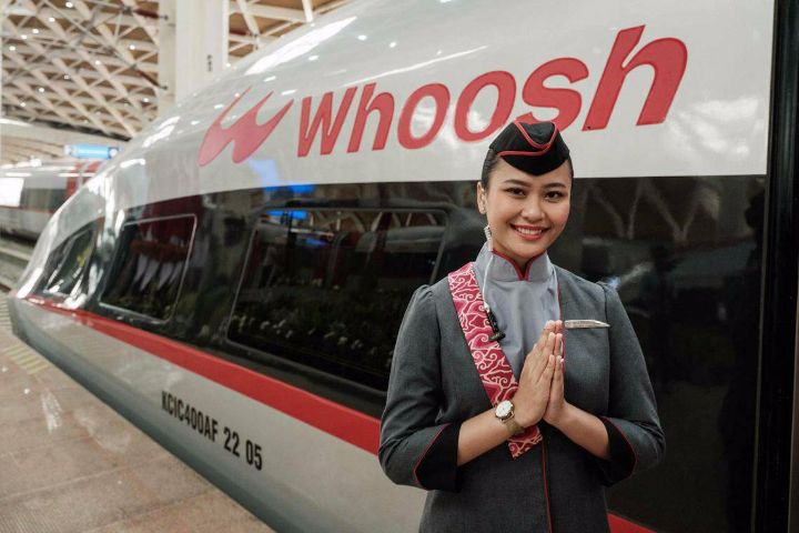 取名Whoosh的雅万高铁由中国和印尼合资企业建造，造价超过70亿美元