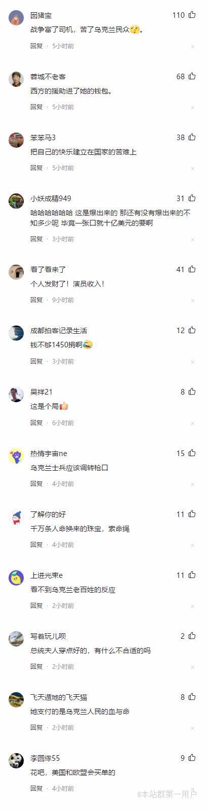 乌克兰总统妻子购买百万珠宝引发美国人愤怒和网友热评
