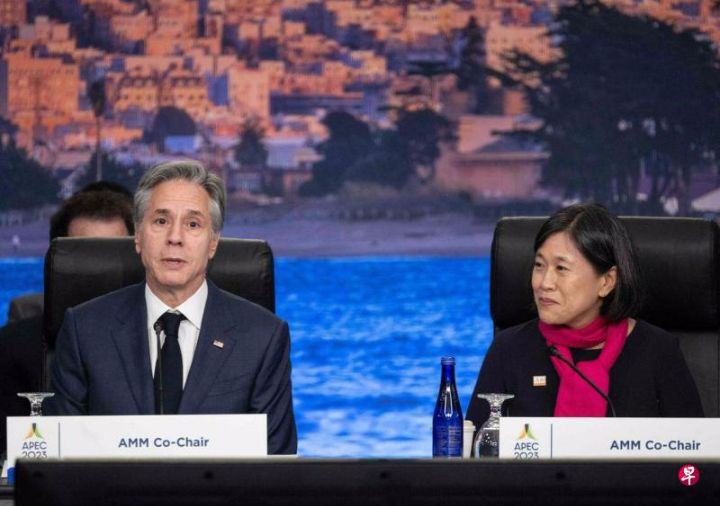 亚太经合组织部长级会议14日在旧金山举行，美国国务卿布林肯和美国贸易代表戴琪担任主席 ...