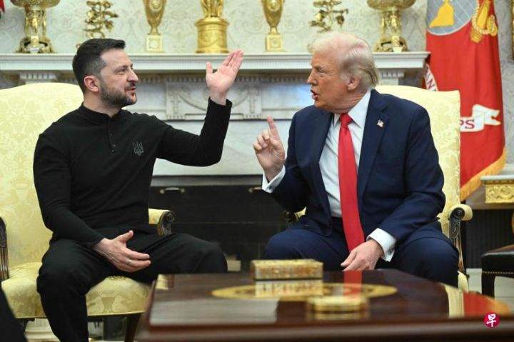 美国总统特朗普与乌克兰总统泽连斯基在白宫激烈争吵记者会取消，欧洲多国领导人支持乌 ... ... ...